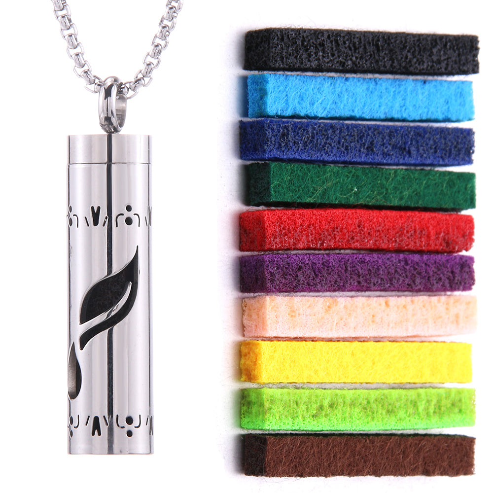 Aromatherapy Diffuser Necklace 316L Stainless Steel Locket Perfume Essential Oil Diffuser Pendant Necklace Aroma Jewelry